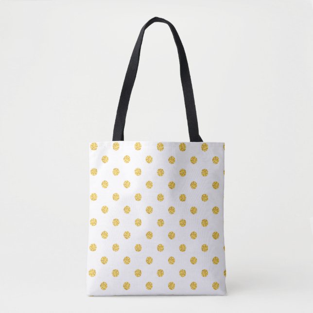 Polka Gold Glitzer Dots Texture (Vorderseite)