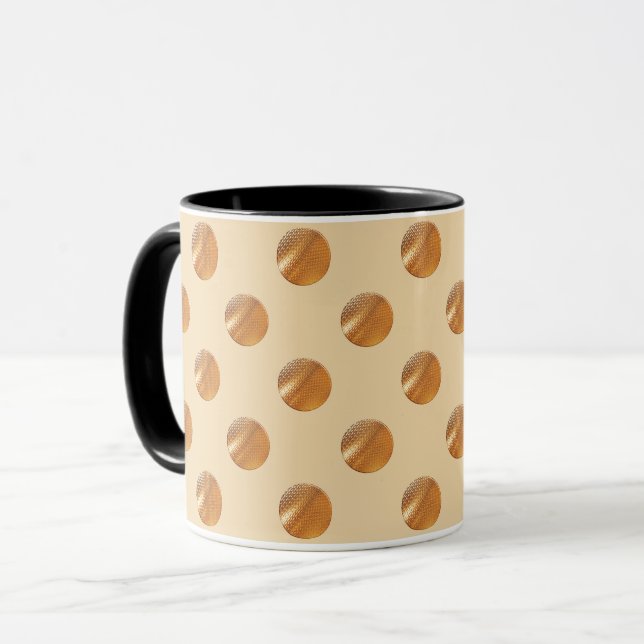 Polka golden dots tasse (Vorderseite Links)