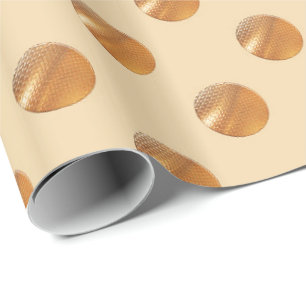 Polka goldene Punkte Geschenkpapier