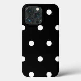 Polka hat ein Schwarz-weißes, feines, elegantes Mu Case-Mate iPhone Hülle
