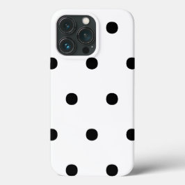 Polka hat ein Schwarz-weißes, feines, elegantes Mu Case-Mate iPhone Hülle