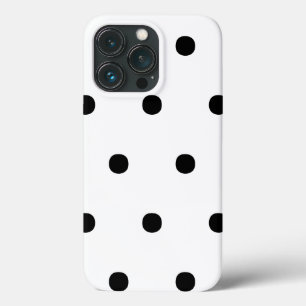 Polka hat ein Schwarz-weißes, feines, elegantes Mu Case-Mate iPhone Hülle