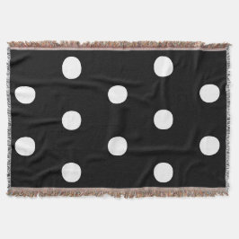 Polka hat ein Schwarz-weißes, feines, elegantes Mu Decke