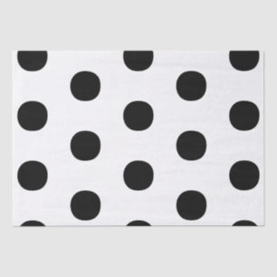 Polka hat ein Schwarz-weißes, feines, elegantes Mu Seidenpapier
