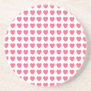 Polka Hearts Getränkeuntersetzer