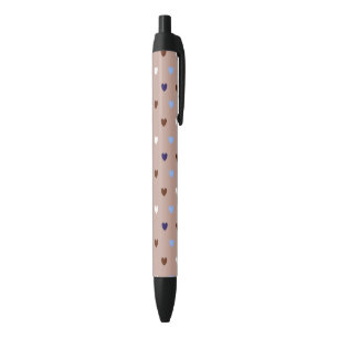 Polka-Herzen auf blassbraun Kugelschreiber