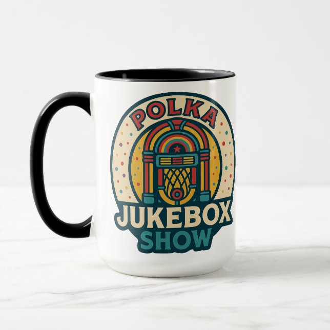 Polka Jukebox Logo Mug Tasse (Links)