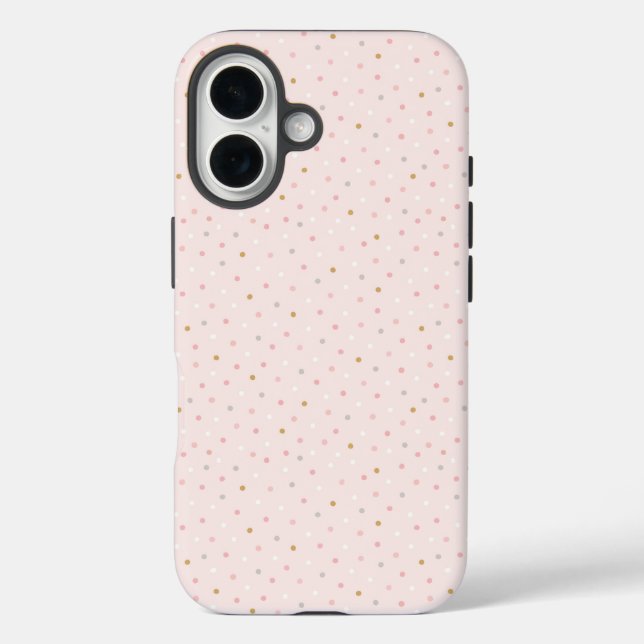 Polka-Konfetti-Muster Case-Mate iPhone Hülle (Rückseite)