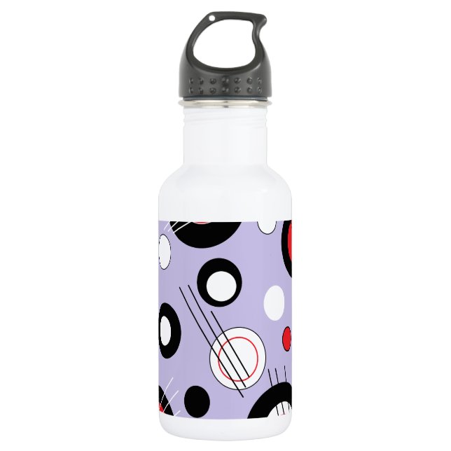 Polka Lilac Trinkflasche (Vorderseite)