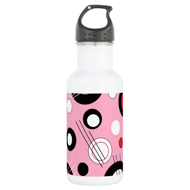 Polka Pink Trinkflasche (Vorderseite)