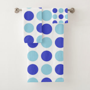 Polka-Punkt-Blues Badhandtuch Set
