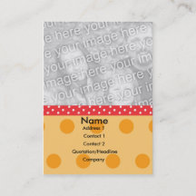 Polka-Punkt-Foto-Karte