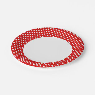 Polka-Punkt-Hintergrund Pappteller