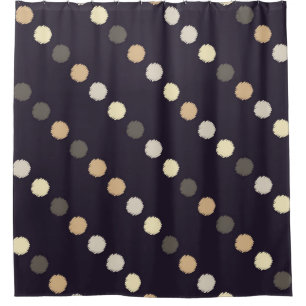 Polka Punkt nahtloses Muster. Schriftstruktur. Tex Duschvorhang