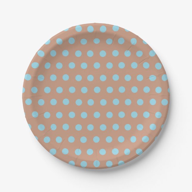 Polka Punkte 1 Pappteller (Vorderseite)