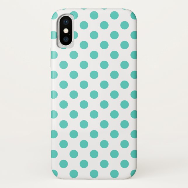 Polka-Punkte Case-Mate iPhone Hülle (Rückseite)