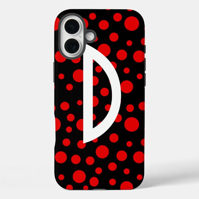 Polka Punkte Case-Mate iPhone Hülle (Rückseite)