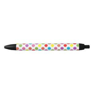 Polka-Punkte für Regenbogenfarben Kugelschreiber
