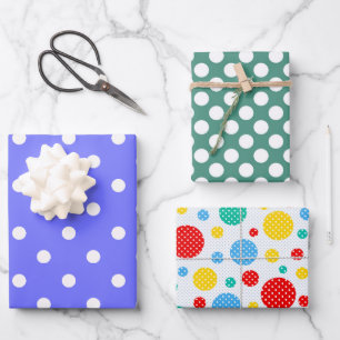 Polka Punkte Geschenkpapier Set