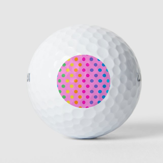Polka-Punkte Golfball (Vorderseite)