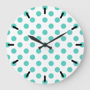 Polka-Punkte Große Wanduhr