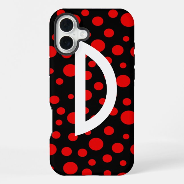 Polka Punkte iPhone Hülle (Rückseite)