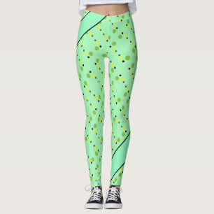 Polka-Punkte und Streifen Leggings