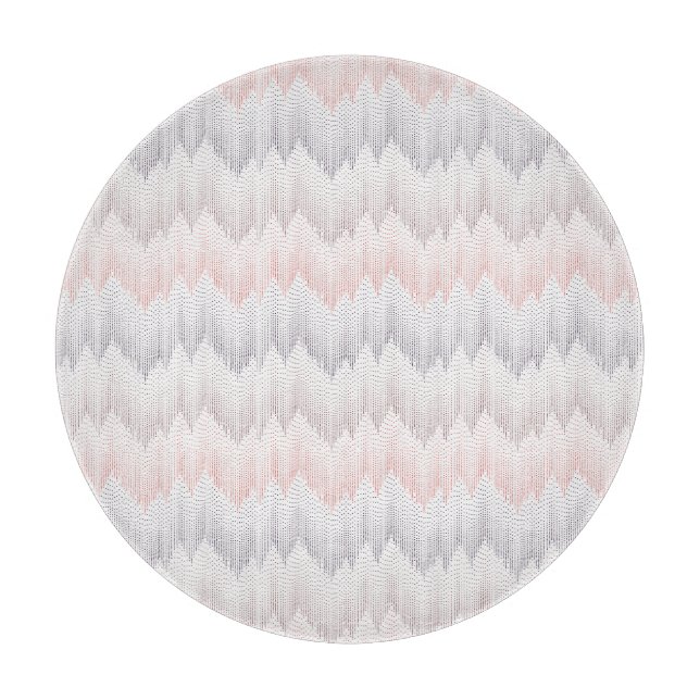 Polka punktiertes Bergspitze-Muster Schneidebrett (Vorderseite)