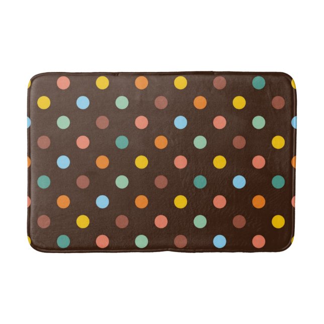 Polka-Punktmuster Badematte (Vorderseite)