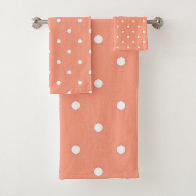 Polka-Punktmuster Badhandtuch Set (Insitu)
