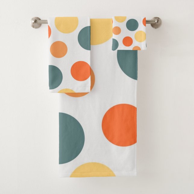 Polka-Punktmuster Badhandtuch Set (Insitu)