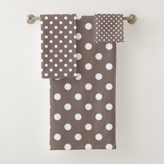 Polka-Punktmuster Badhandtuch Set (Insitu)