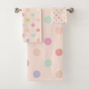 Polka-Punktmuster Badhandtuch Set