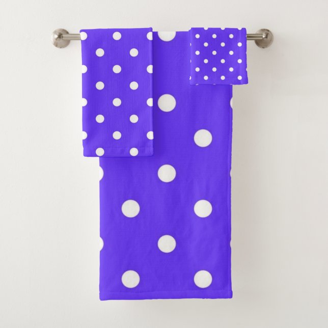 Polka-Punktmuster Badhandtuch Set (Insitu)