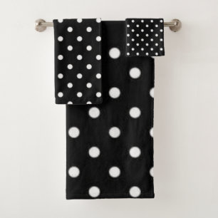 Polka-Punktmuster Badhandtuch Set