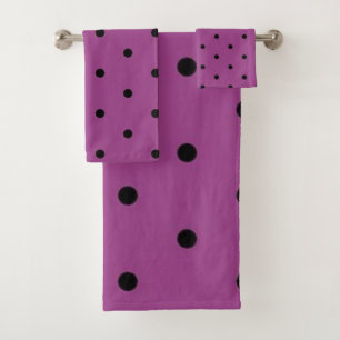 Polka-Punktmuster Badhandtuch Set
