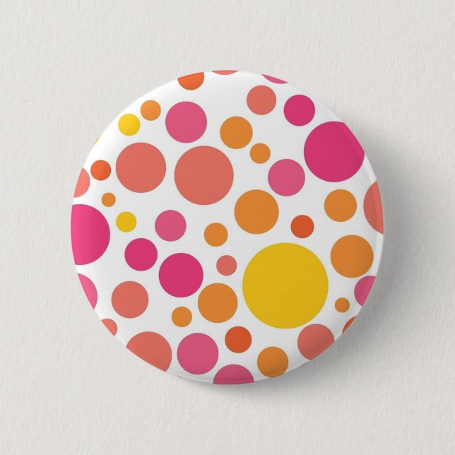 Polka-Punktmuster Button (Vorderseite)