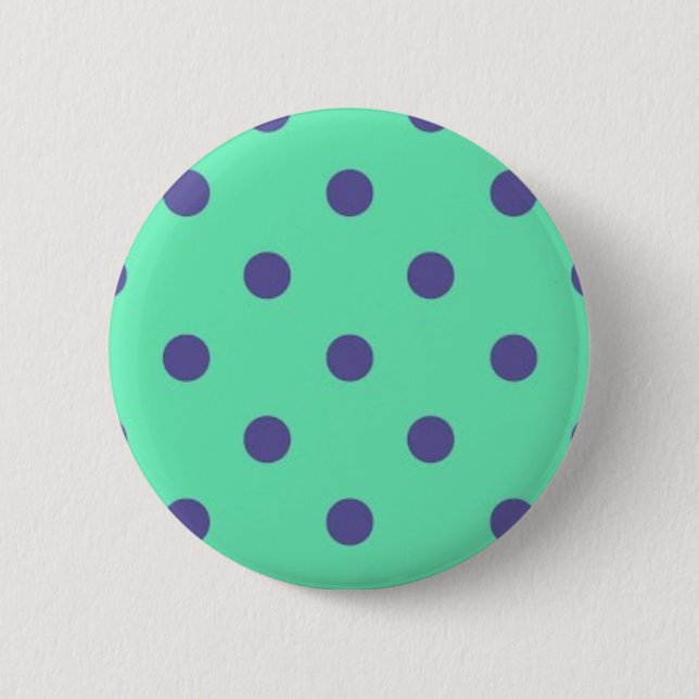 Polka-Punktmuster Button (Vorderseite)