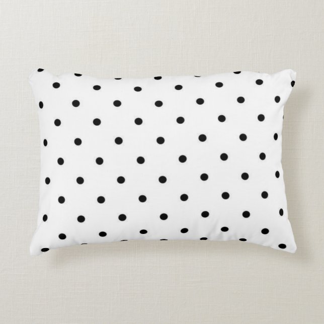 Polka-Punktmuster Dekokissen (Vorderseite)