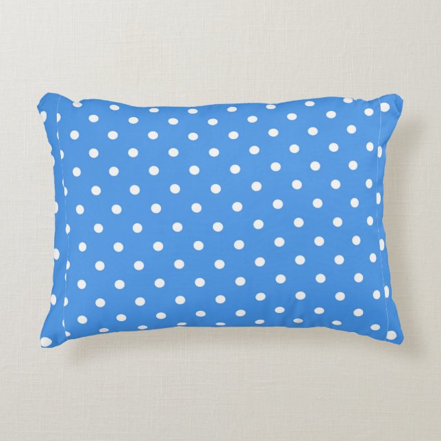 Polka-Punktmuster Dekokissen (Vorderseite)