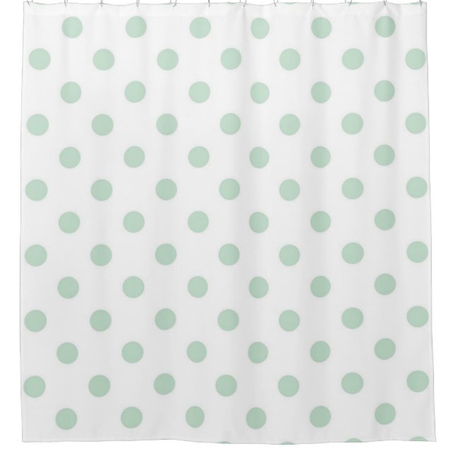 Polka-Punktmuster Duschvorhang (Vorderseite)