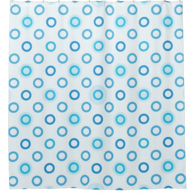 Polka-Punktmuster Duschvorhang (Vorderseite)