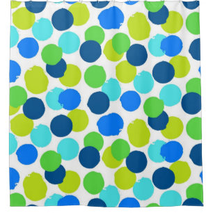 Polka-Punktmuster Duschvorhang
