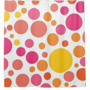 Polka-Punktmuster Duschvorhang
