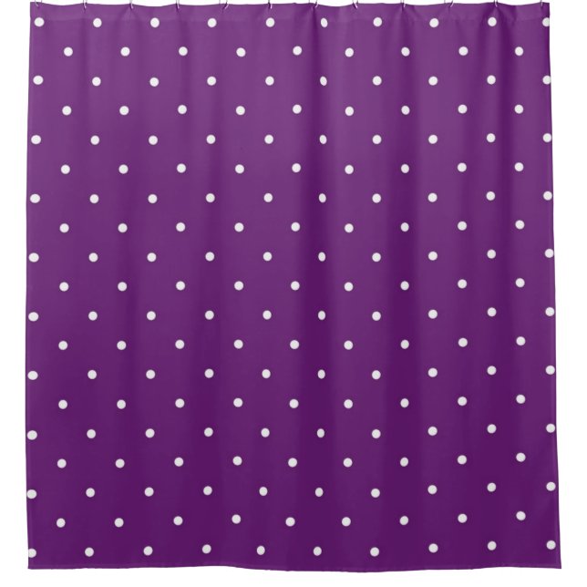 Polka-Punktmuster Duschvorhang (Vorderseite)