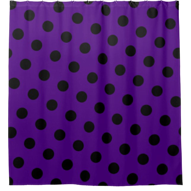Polka-Punktmuster Duschvorhang (Vorderseite)