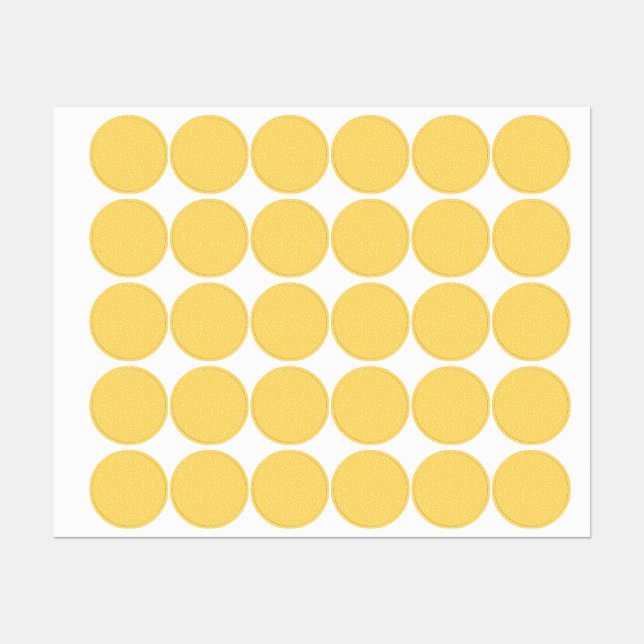 Polka-Punktmuster Etiketten (Blatt)