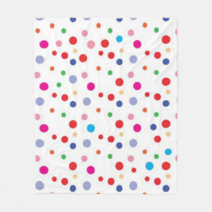 Polka-Punktmuster Fleecedecke