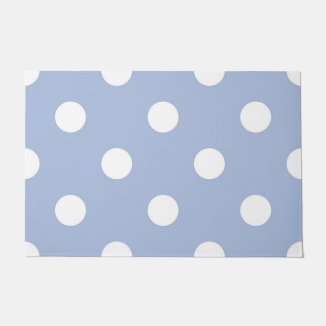 Polka-Punktmuster Fußmatte (Vorderseite)