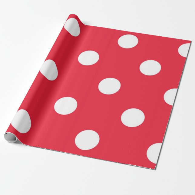 Polka-Punktmuster Geschenkpapier (Ungerollt)
